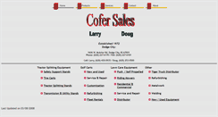 Desktop Screenshot of cofersales.com