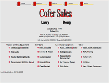 Tablet Screenshot of cofersales.com